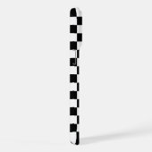 Zwart-wit gecontroleerd iPhone hoesje (Rechterkant)