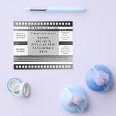 Zwart/wit, gedrukt kaartbrochure flyer (Enkel)