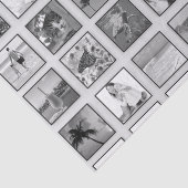 Zwart-wit gefilterde fotocollage tissuepapier (Detail)