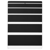 Zwart-wit gegradueerde strepen klembord (Achterkant)