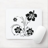 Zwart-wit geïllustreerd ventilatormousepad muismat (Met muis)