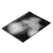 Zwart-wit gelooid Iris-ventilator Notitieboek (Linkerzijde)