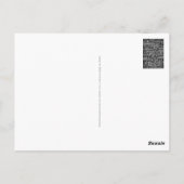 Zwart-wit geometrisch art 2 briefkaart (Achterkant)