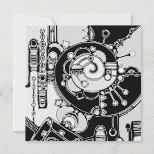 Zwart-wit geometrisch art 4