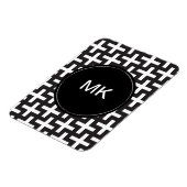 Zwart-wit geometrisch magneet (Linkerzijde)