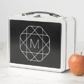 Zwart-wit geometrisch monogram (In situ)