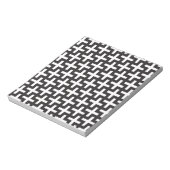 Zwart-wit geometrisch notitieblok (Gedraaid)