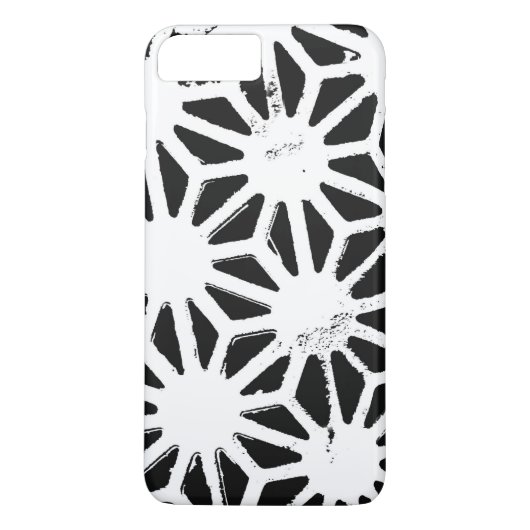 Zwart-wit geometrisch patroon Case-Mate iPhone case (Achterkant)