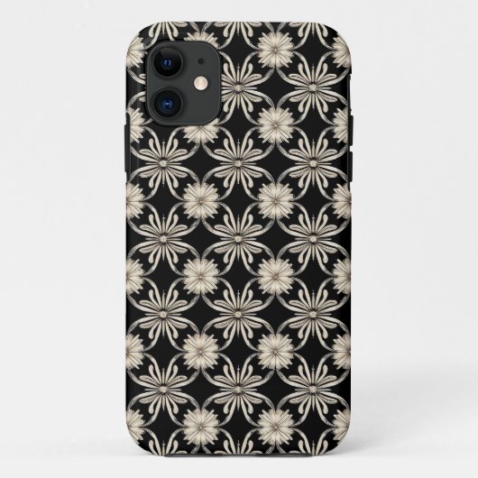 Zwart-wit geometrisch patroon Case-Mate iPhone case (Achterkant)