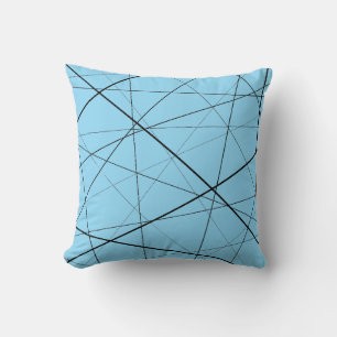 Zwart-wit geometrisch patroon kussen