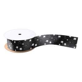Zwart-wit geometrisch patroon lint