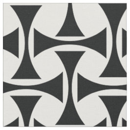 Zwart-wit geometrisch patroon stof