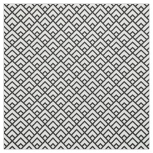 Zwart-wit geometrisch patroon stof