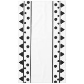 Zwart wit geometrisch patroon tafelkleed (Voorkant)