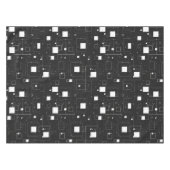 Zwart-wit geometrisch patroon tafelkleed (Voorkant (Horizontaal))