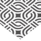 Zwart wit geometrisch patroon tafelkleed (Gekanteld)