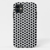 Zwart-wit geometrisch Star-patroon Case-Mate iPhone Case (Achterkant)