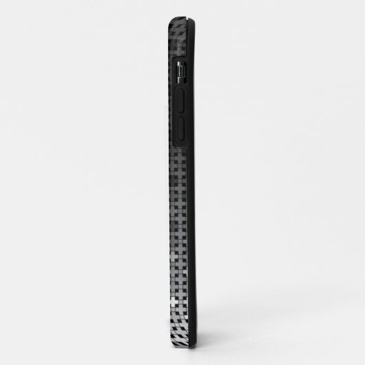 Zwart-wit geometrisch verloop Case-Mate iPhone case (Achterkant/links)