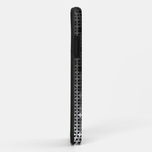 Zwart-wit geometrisch verloop Case-Mate iPhone case (Achterkant/rechts)