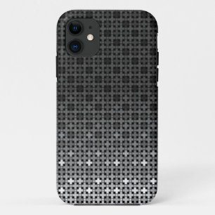Zwart-wit geometrisch verlooppatroon iPhone 11 hoesje
