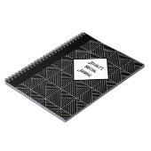  zwart-wit geometrische notitieboek (Linkerzijde)