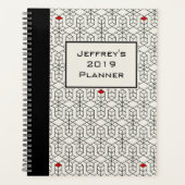  zwart-wit geometrische planner (Voorkant)
