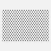 Zwart-wit geometrische vormen inpakpapier vel (Voorkant 3)