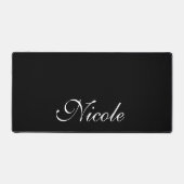 Zwart-wit Gepersonaliseerd Naam Bureaumat (Voorkant)