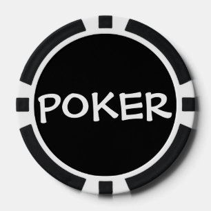 Zwart-wit (gepersonaliseerd) - Poker Chips
