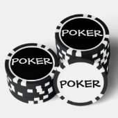 Zwart-wit (gepersonaliseerd) - Poker Chips (Opstapeling)