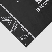 Zwart-wit gepersonaliseerd tissuepapier (Detail)