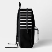 Zwart-wit gepersonaliseerde Lemurs rugzak (Links)