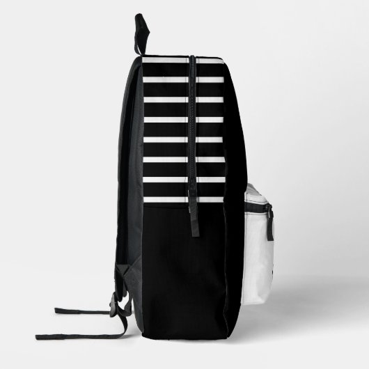 Zwart-wit gepersonaliseerde Lemurs rugzak (Links)