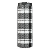 Zwart-wit geplakt met Monogram Naam Thermosbeker (Achterkant)