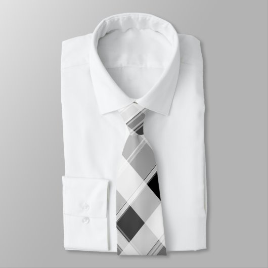 Zwart-wit geplakt Stropdas (Gebonden)