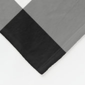 Zwart-wit geruit patroon Buffalo geruit Fleece Deken (Hoek)