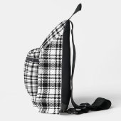 Zwart-wit geruit sling bag (Rechts)