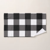 Zwart & Wit geruit vierkant Buffalo Plaid Bad Handdoek (Handdoek)