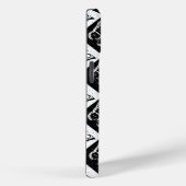 Zwart wit geruit vlinderontwerp Case-Mate iPhone case (Achterkant / Rechts)