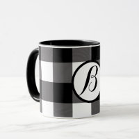 Zwart-wit geruite vierkanten Buffalo Plaid