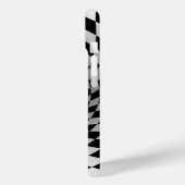 Zwart & Wit Geruite Vortex | Case-Mate iPhone Case (Achterkant / Links)