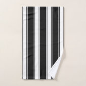 Zwart-wit gestreept bad handdoek (Handdoek)