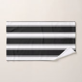 Zwart-wit gestreept bad handdoek (Handdoek)
