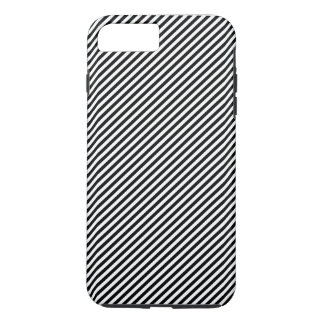 Zwart-wit gestreept 	iPhone 8 plus / 7 plus hoesje