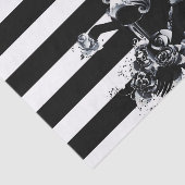 Zwart-wit gestreept  Suikermeisje Tissuepapier (Detail)