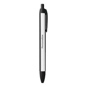 Zwart & Wit Gestreepte Aangepaste Persoonlijke Chi Blauwe Inkt Pen