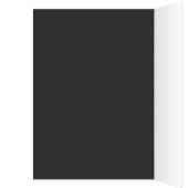 Zwart-wit gestreepte bedankkaart (Binnen (Links))