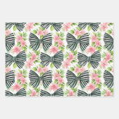 Zwart-wit Gestreepte Bogen Coquette Patroon Inpakpapier Vel (Voorkant)