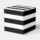  zwart & wit gestreepte gunst box bedankdoosjes (Achterkant)