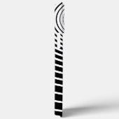 Zwart Wit Gestreepte iPhone Case of Kies Kleuren (Achterkant / Rechts)